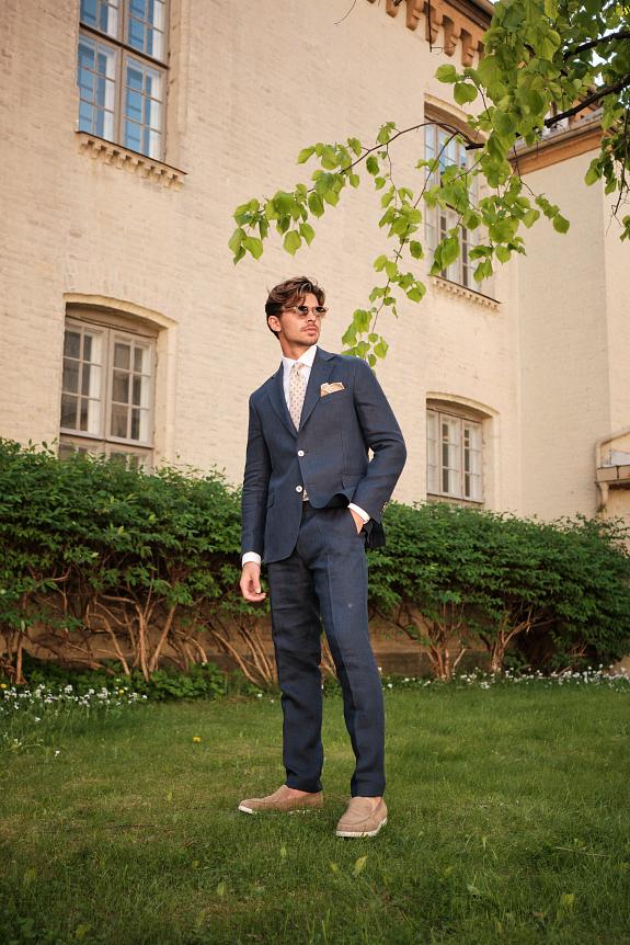 Oscar Jacobson Denz Trousers Navy